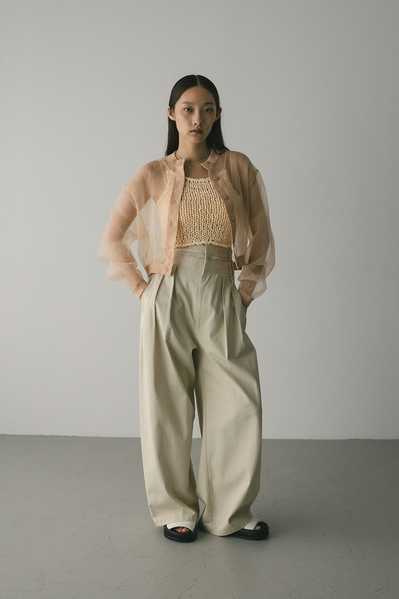 シアーコンビネーションカーディガン 詳細画像 L/ORG 2