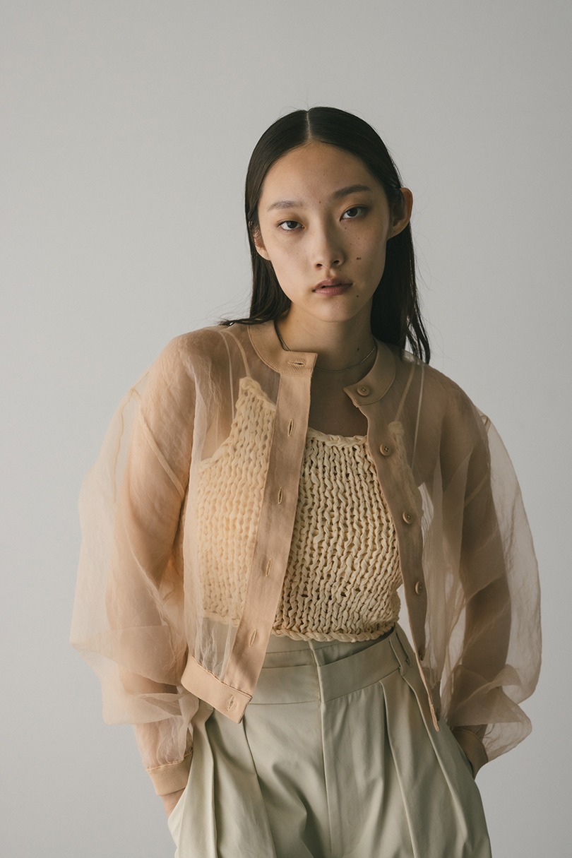 シアーコンビネーションカーディガン 詳細画像 L/ORG 3