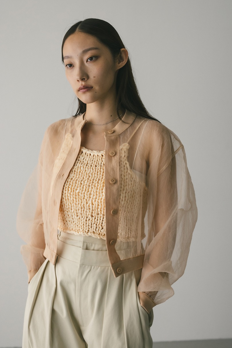 シアーコンビネーションカーディガン 詳細画像 L/ORG 4