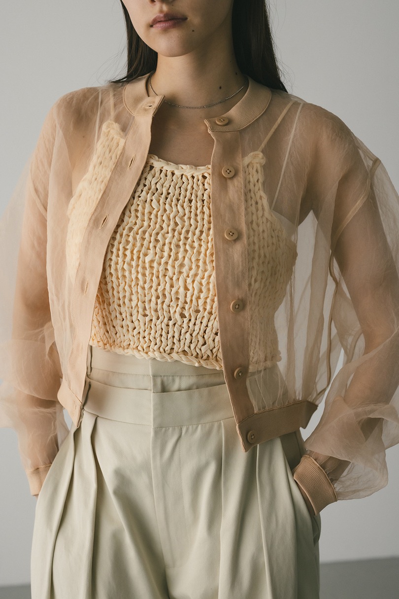 シアーコンビネーションカーディガン 詳細画像 L/ORG 5