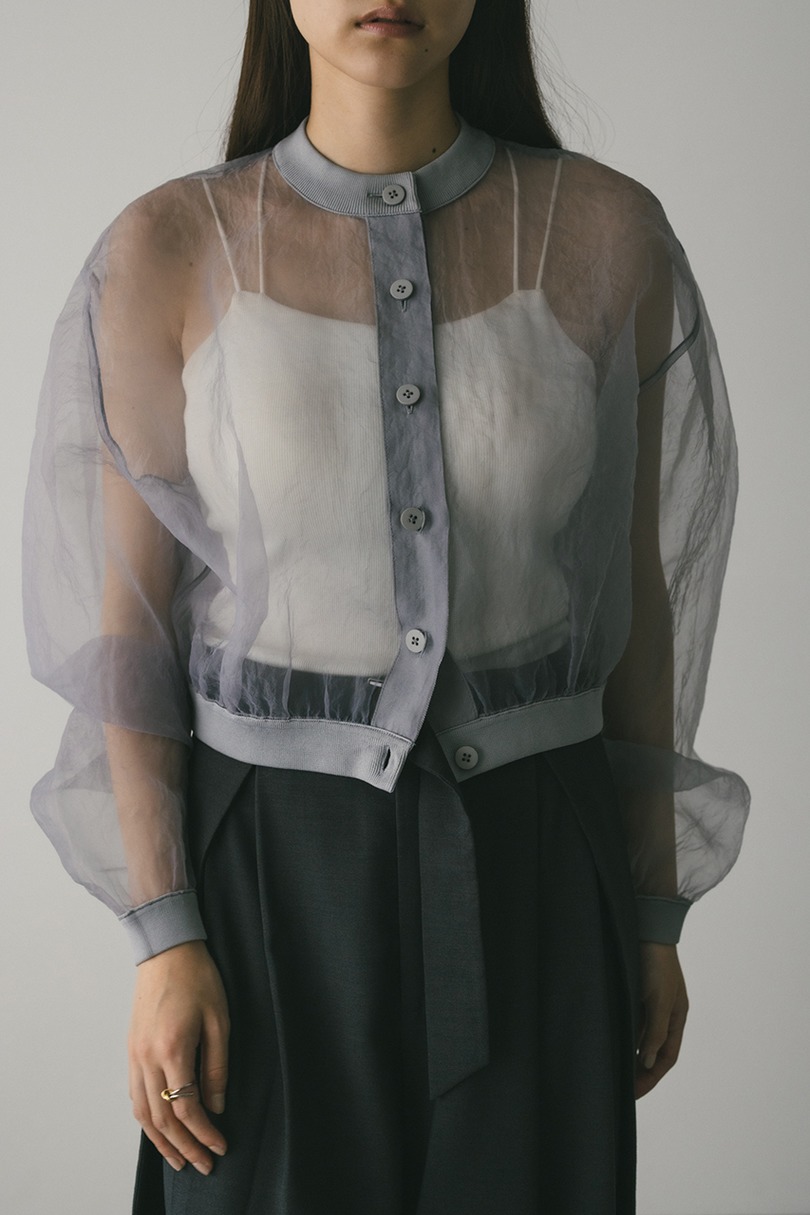 シアーコンビネーションカーディガン 詳細画像 GRY 4