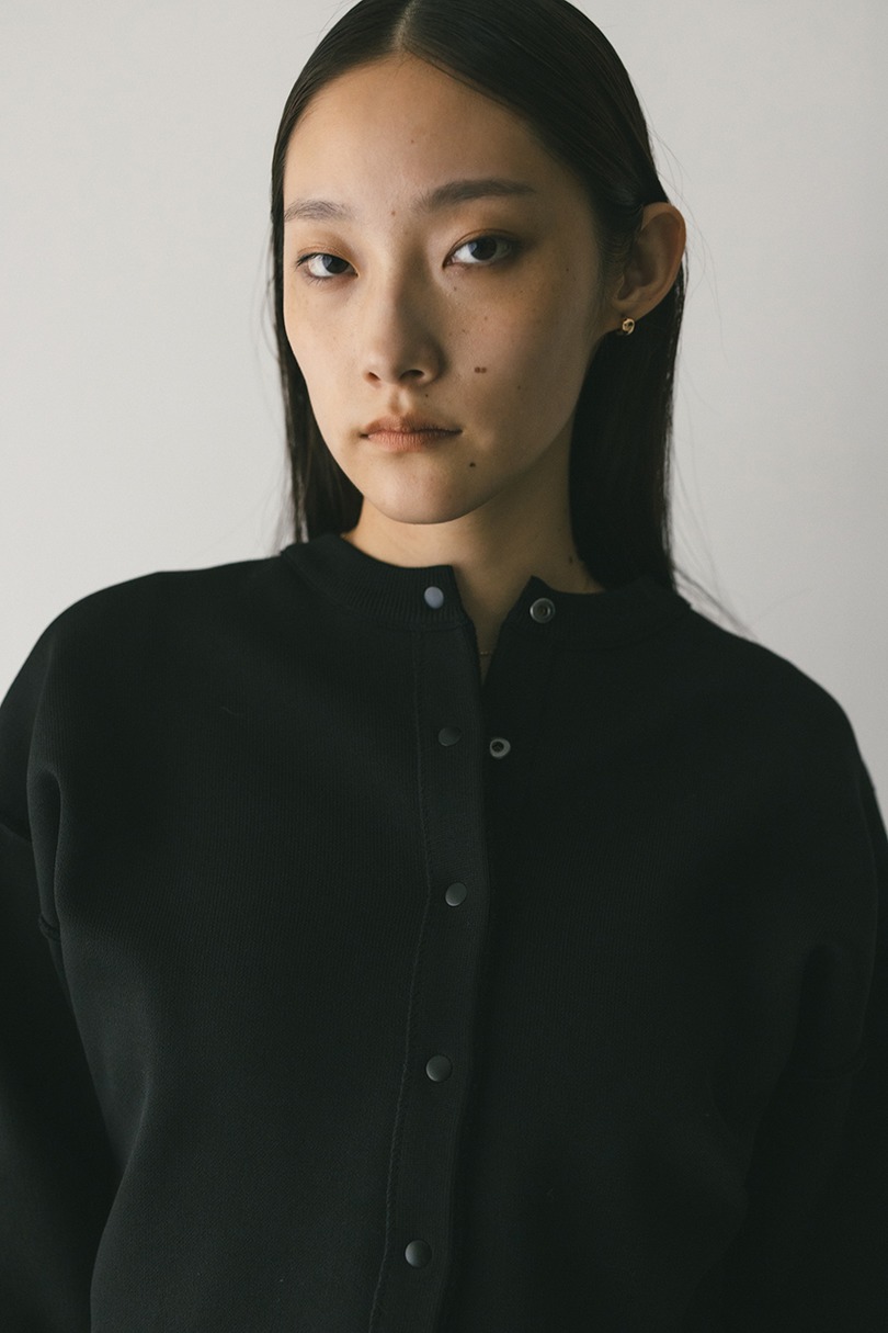 リバーシブルベロアニットカーデ 詳細画像 BLK 6