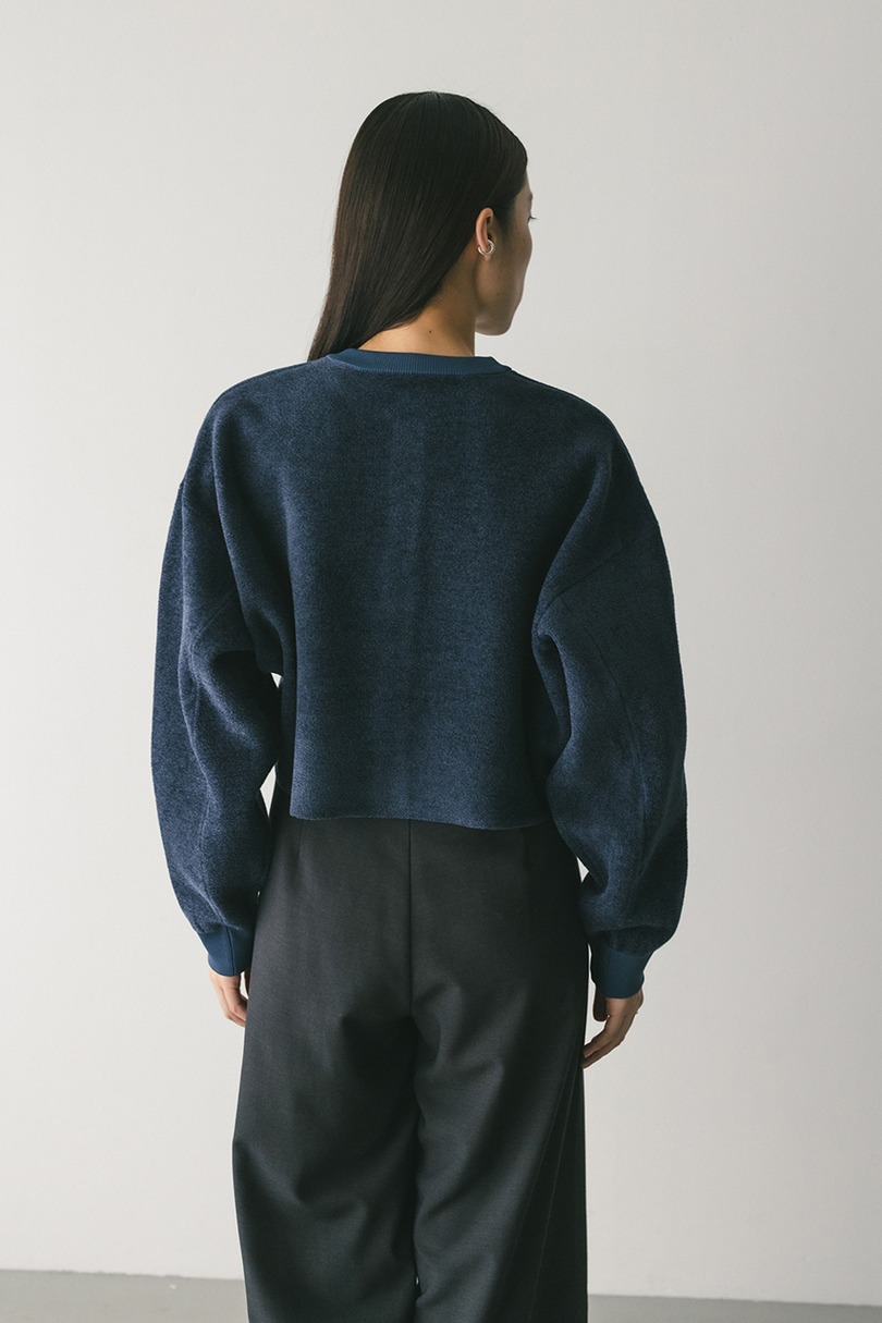 リバーシブルベロアニットカーデ 詳細画像 NVY 12