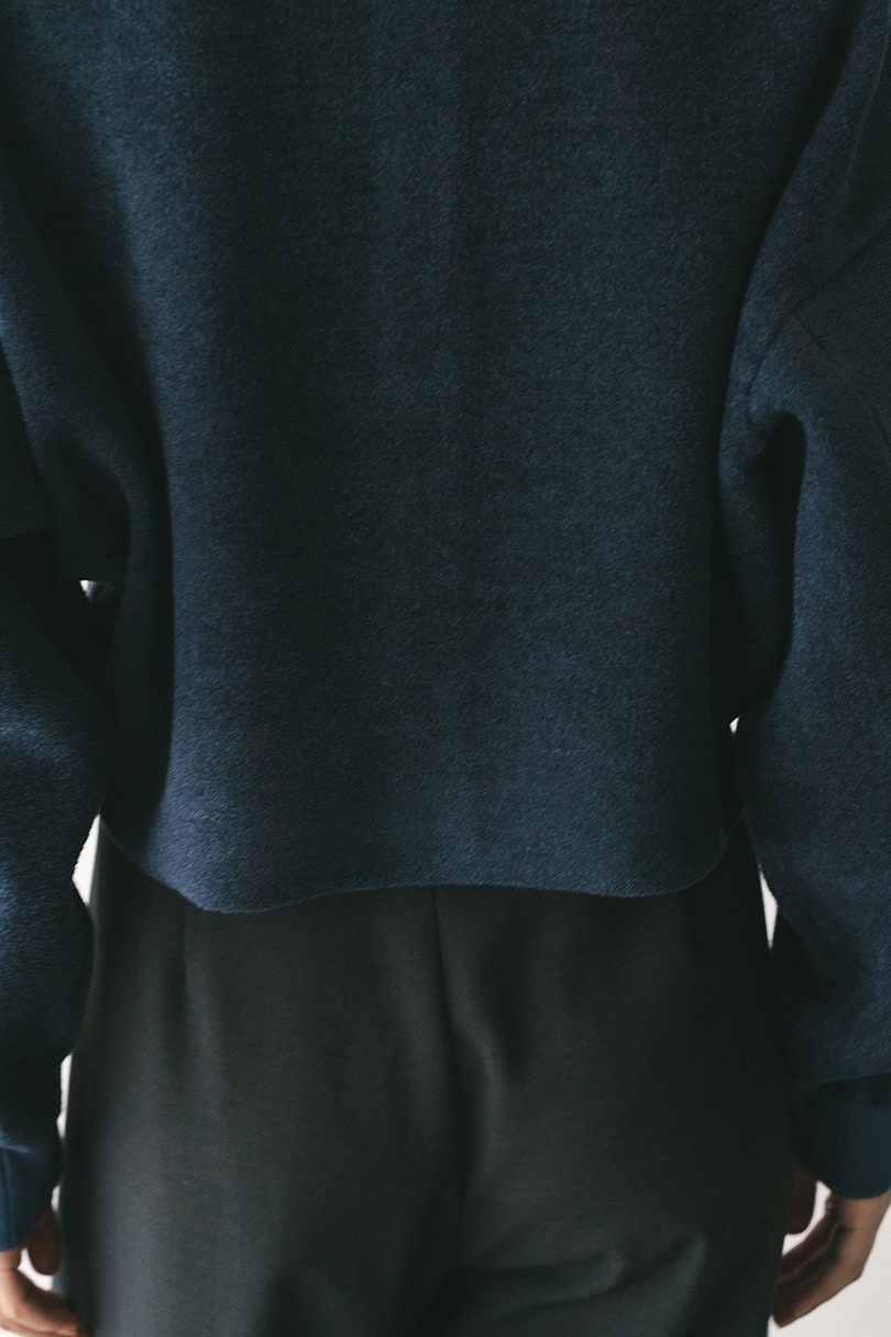 リバーシブルベロアニットカーデ 詳細画像 NVY 14