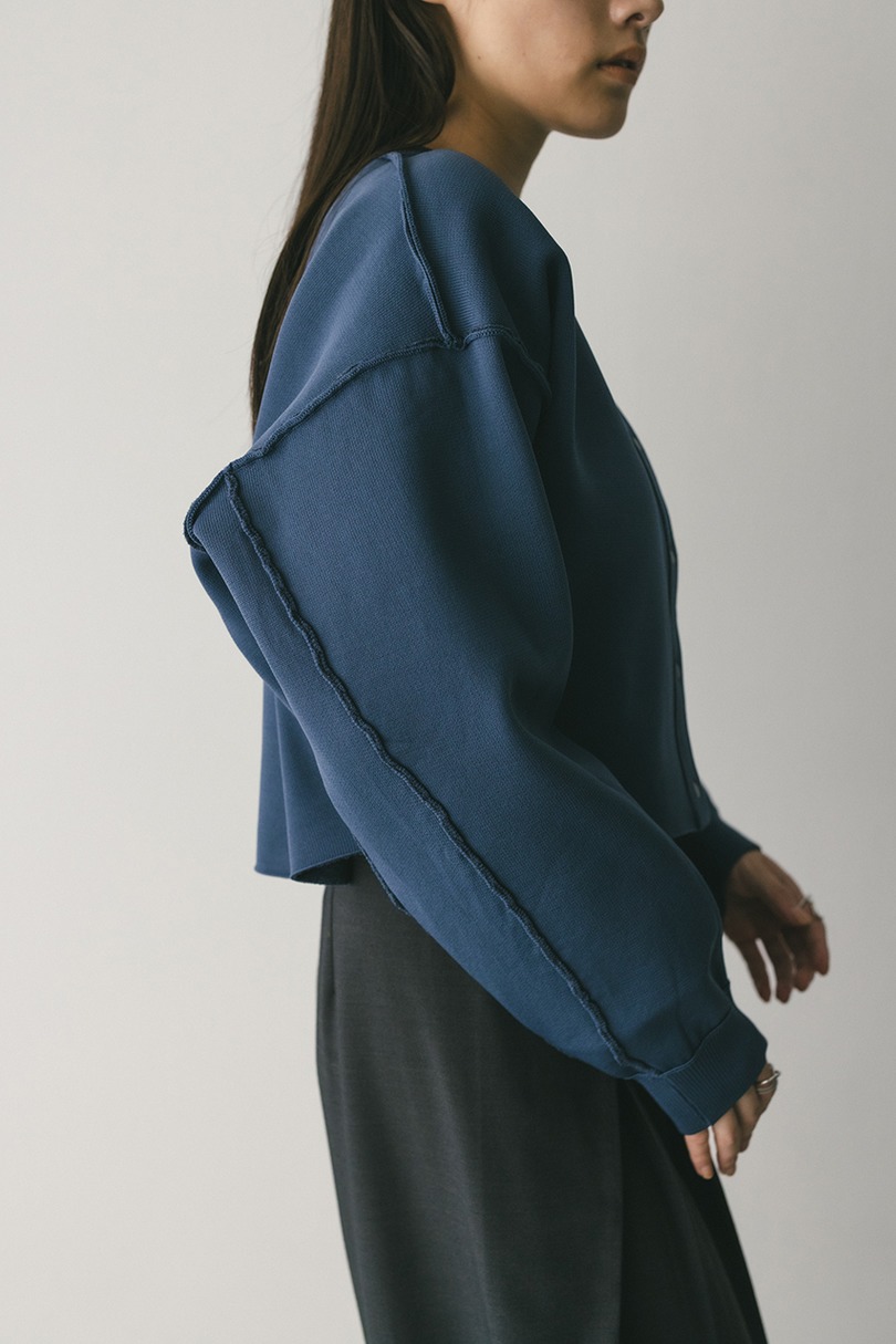 リバーシブルベロアニットカーデ 詳細画像 NVY 7