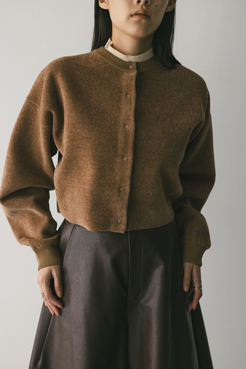 リバーシブルベロアニットカーデ 詳細画像 CAM 4