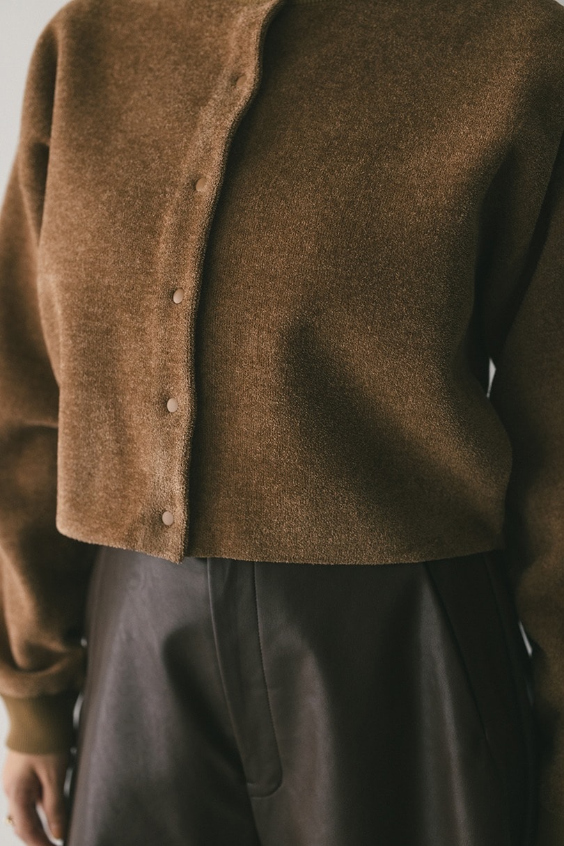 リバーシブルベロアニットカーデ 詳細画像 CAM 8