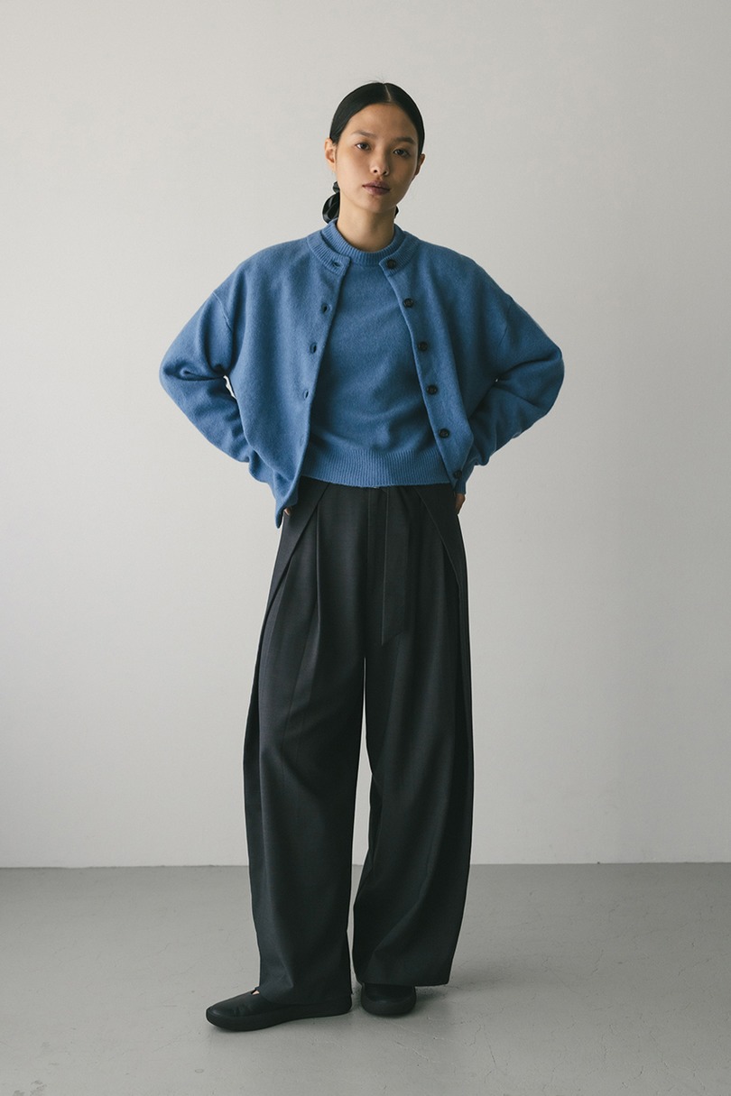 ウールニットカーディガン 詳細画像 BLU 2