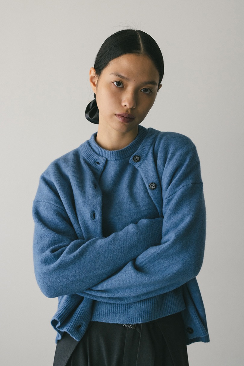 ウールニットカーディガン 詳細画像 BLU 4