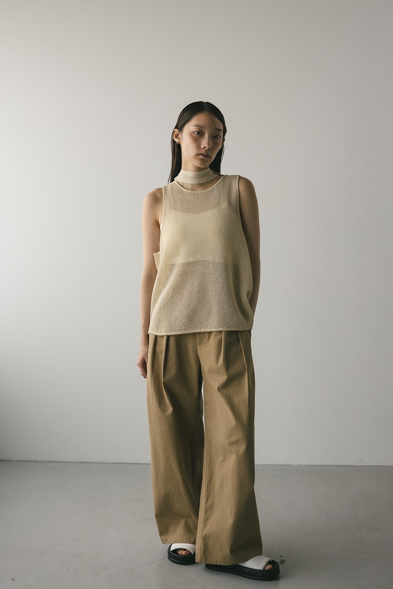 チョーカーニットタンク 詳細画像 IVOY 2