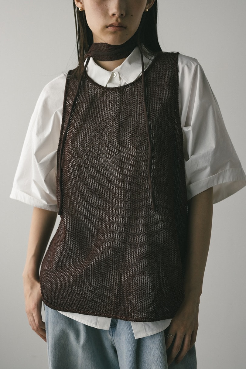 チョーカーニットタンク