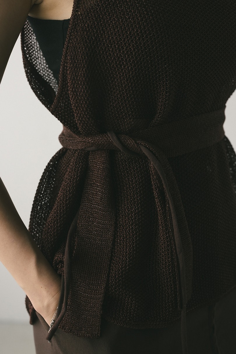 チョーカーニットタンク 詳細画像 BRN 10