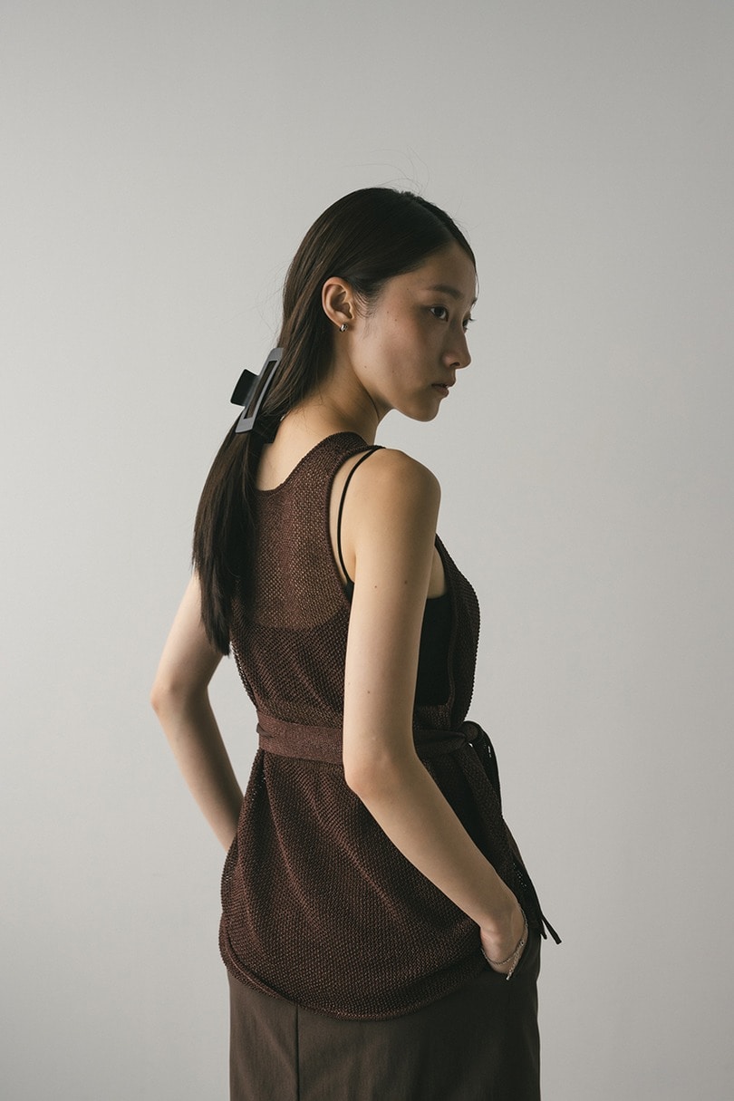 チョーカーニットタンク 詳細画像 BRN 11