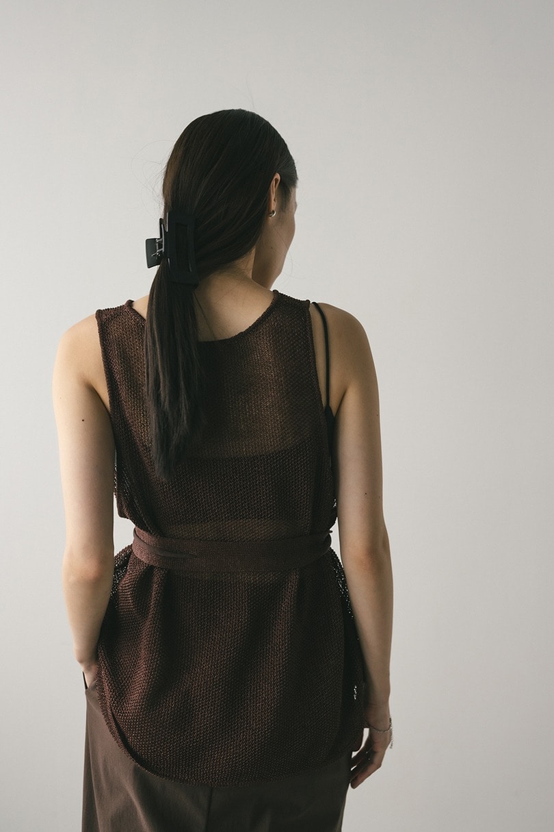 チョーカーニットタンク 詳細画像 BRN 12