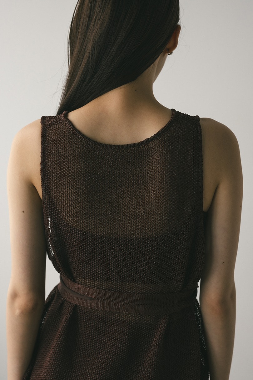 チョーカーニットタンク 詳細画像 BRN 14