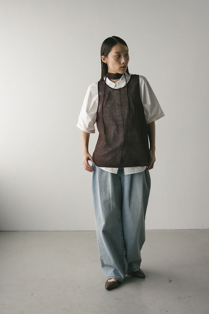 チョーカーニットタンク 詳細画像 BRN 2