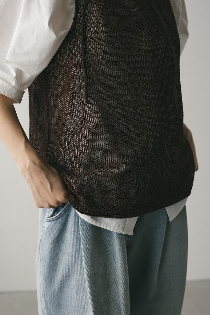 チョーカーニットタンク 詳細画像 BRN 5