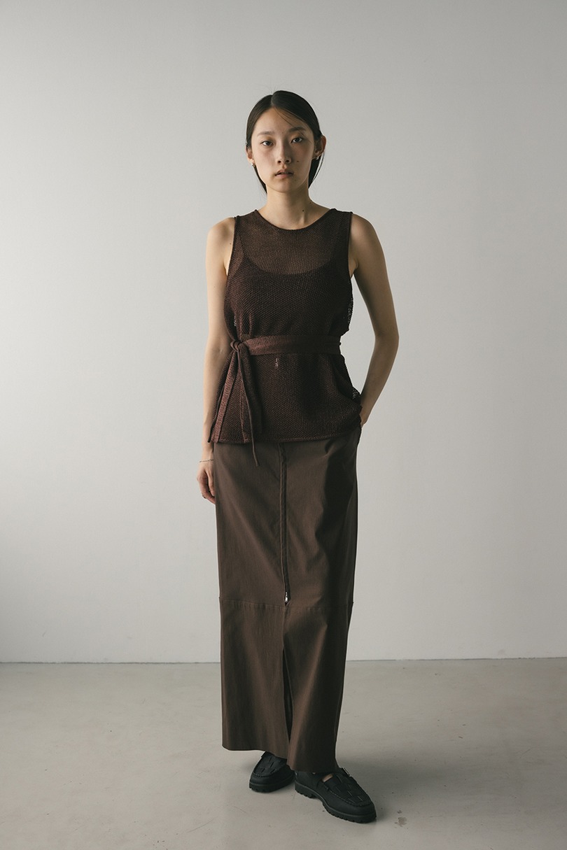 チョーカーニットタンク 詳細画像 BRN 7