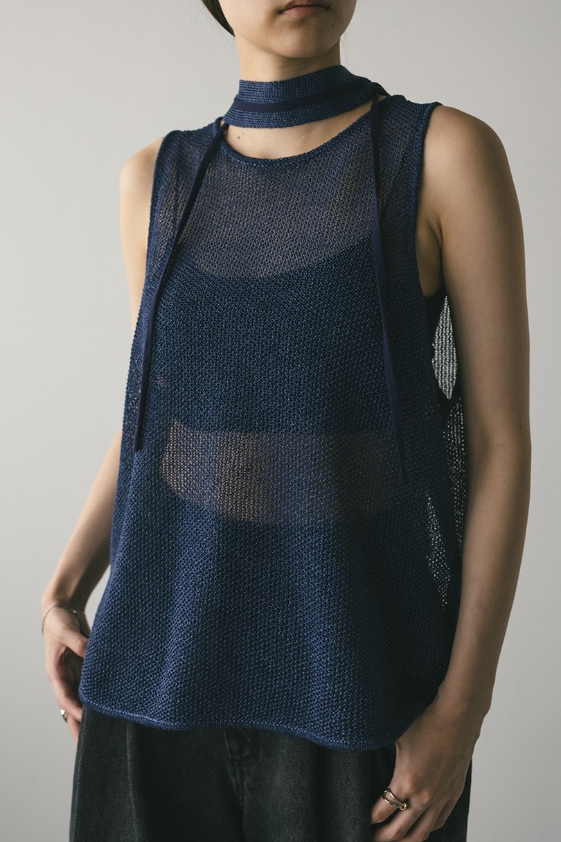 チョーカーニットタンク 詳細画像 NVY 5