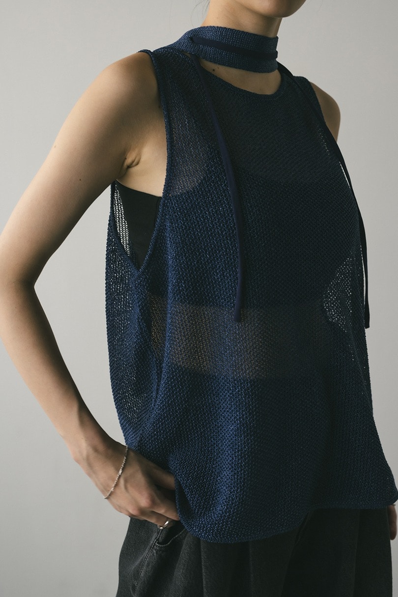 チョーカーニットタンク 詳細画像 NVY 6