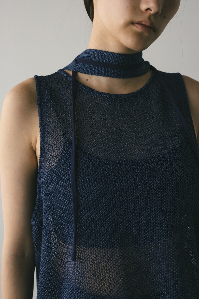 チョーカーニットタンク 詳細画像 NVY 7
