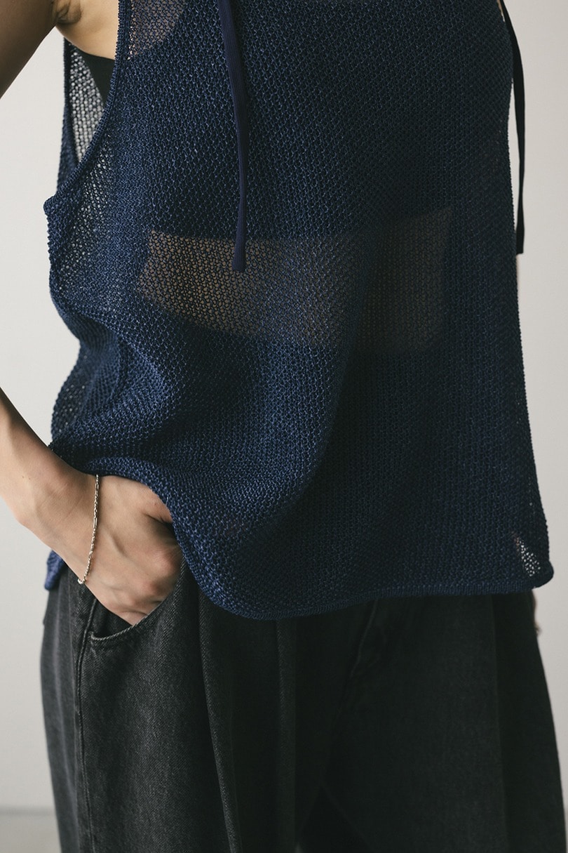 チョーカーニットタンク 詳細画像 NVY 8