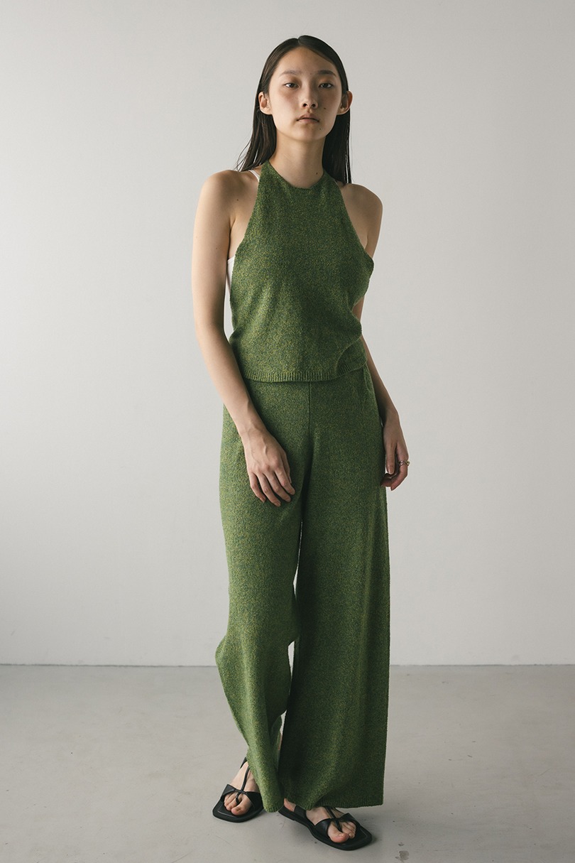 ホルターパイルニットトップ 詳細画像 GRN 2