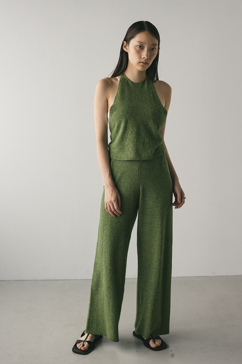 ホルターパイルニットトップ 詳細画像 GRN 3