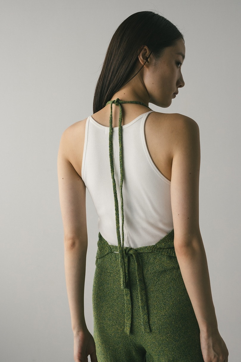 ホルターパイルニットトップ 詳細画像 GRN 5