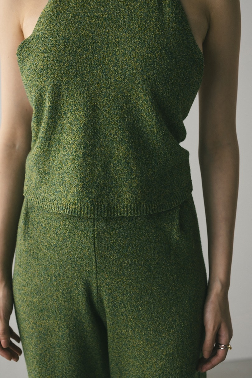 ホルターパイルニットトップ 詳細画像 GRN 9