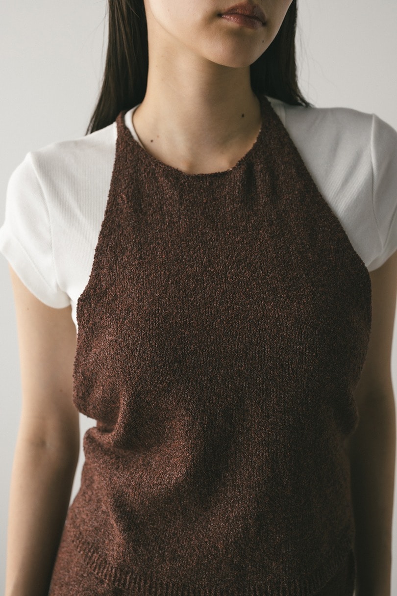 ホルターパイルニットトップ 詳細画像 BRN 11