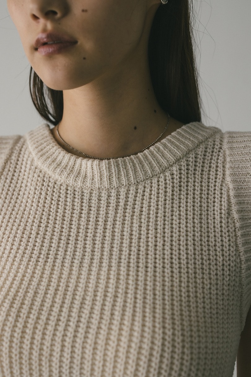 2WAYペプラムニットタンク 詳細画像 WHT 12