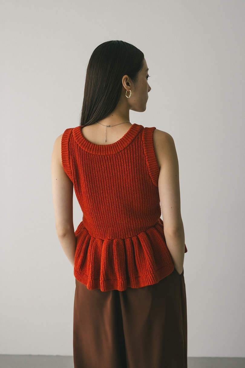 2WAYペプラムニットタンク 詳細画像 ORG 6