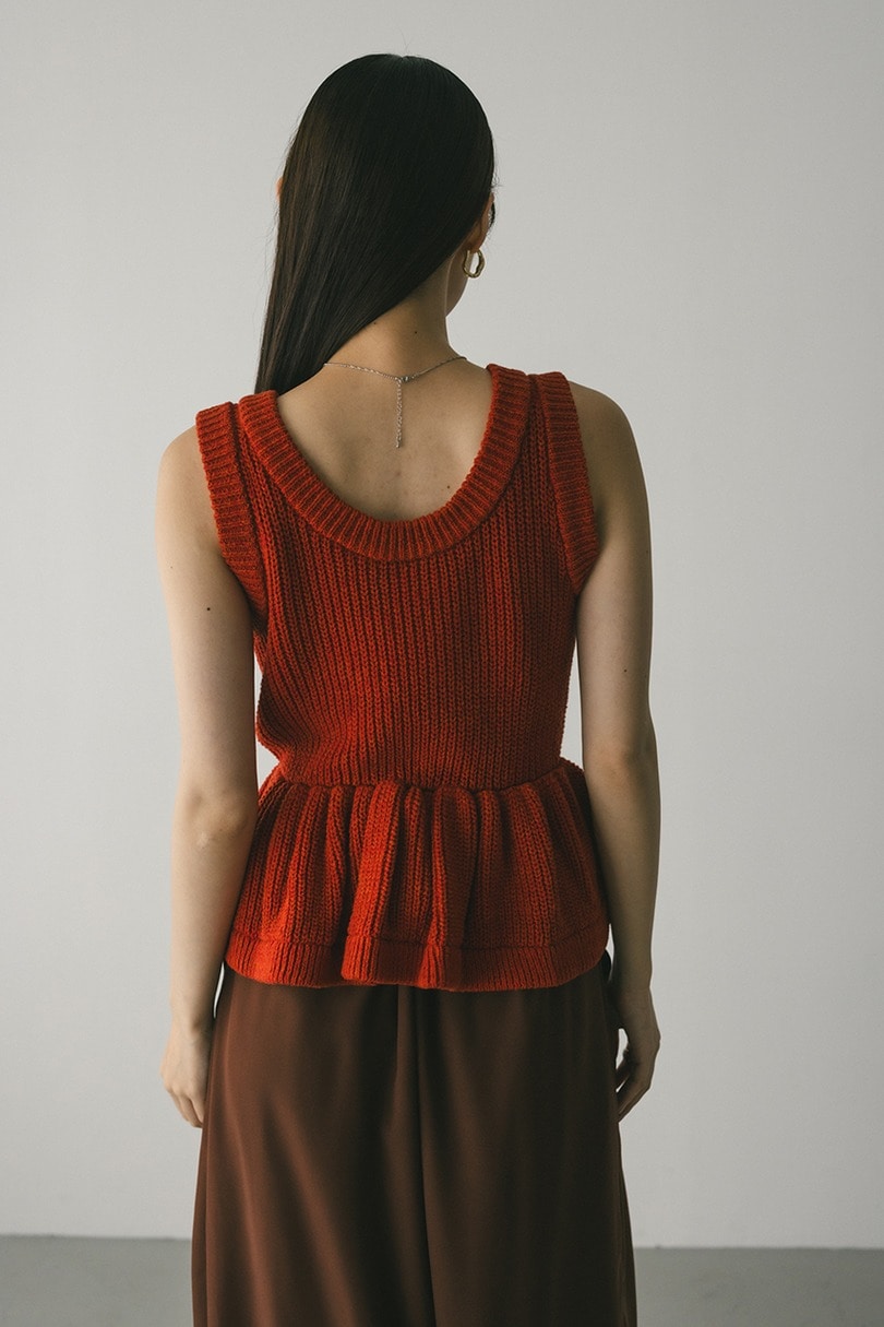 2WAYペプラムニットタンク 詳細画像 ORG 7