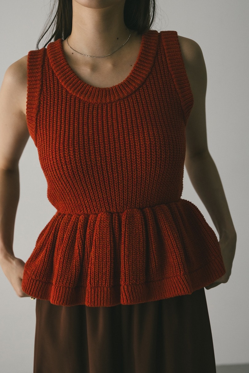 2WAYペプラムニットタンク 詳細画像 ORG 8