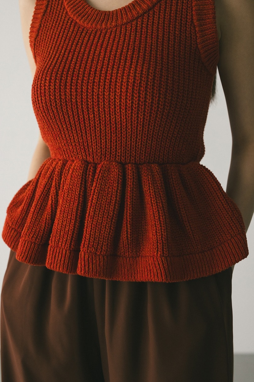 2WAYペプラムニットタンク 詳細画像 ORG 9