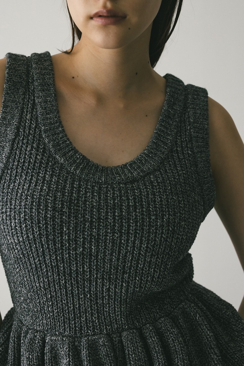 2WAYペプラムニットタンク 詳細画像 GRY 10