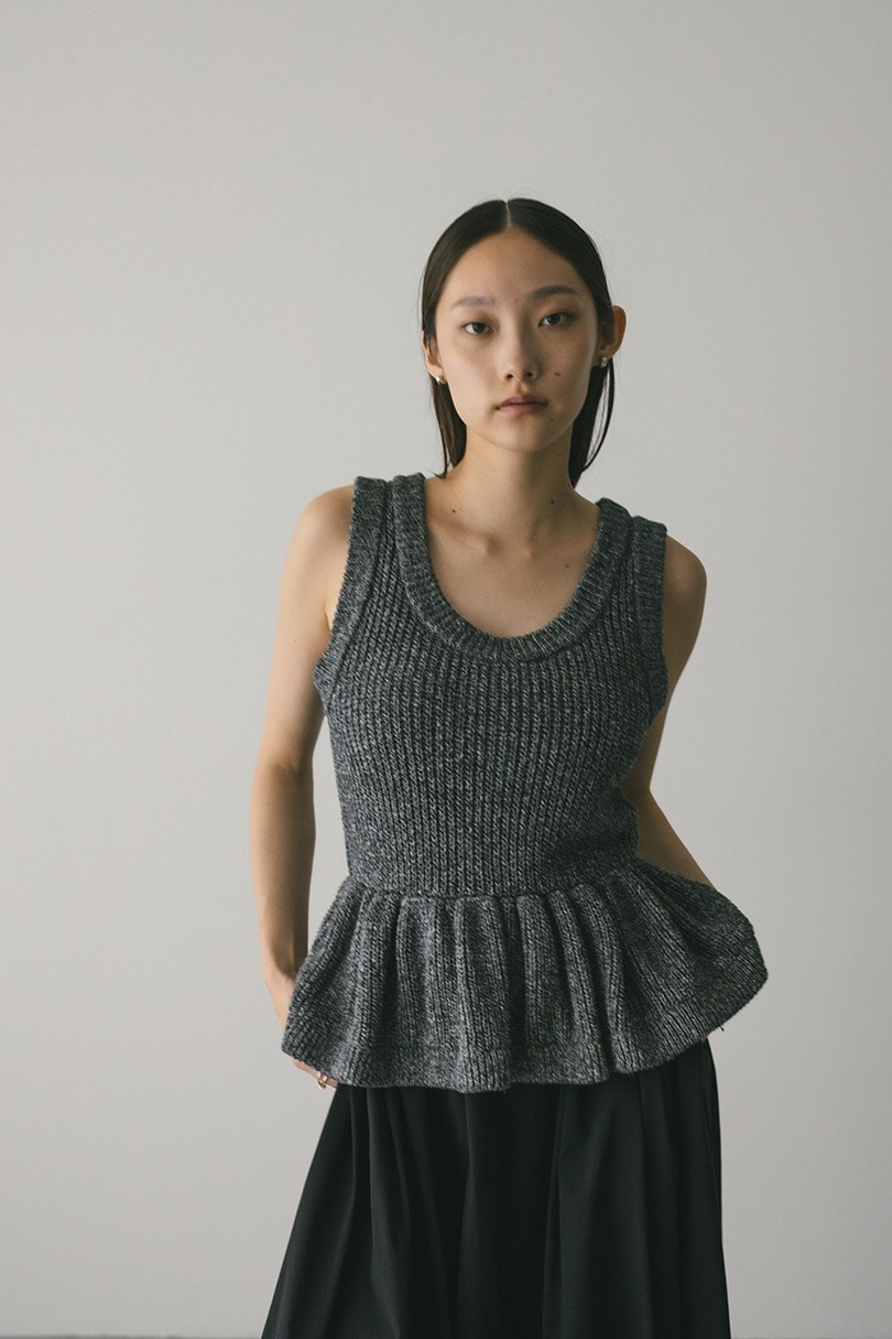 2WAYペプラムニットタンク 詳細画像 GRY 11