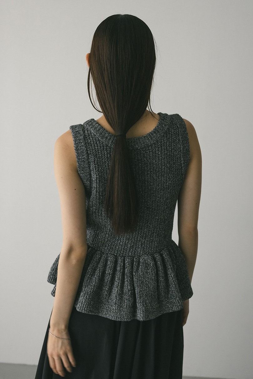 2WAYペプラムニットタンク 詳細画像 GRY 12