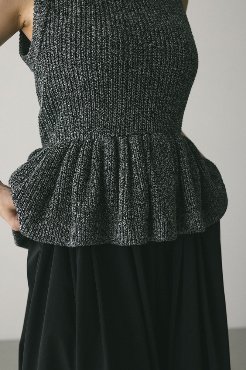 2WAYペプラムニットタンク 詳細画像 GRY 14