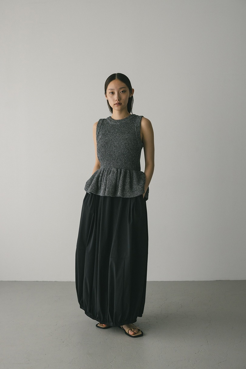 2WAYペプラムニットタンク 詳細画像 GRY 2