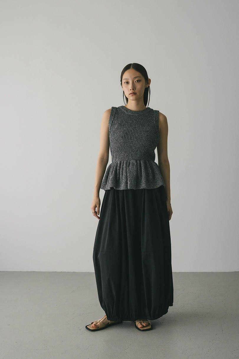 2WAYペプラムニットタンク 詳細画像 GRY 3