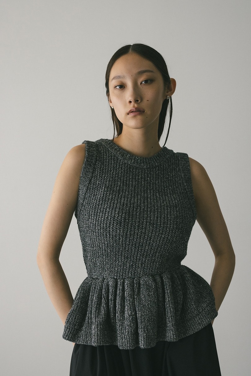 2WAYペプラムニットタンク 詳細画像 GRY 5