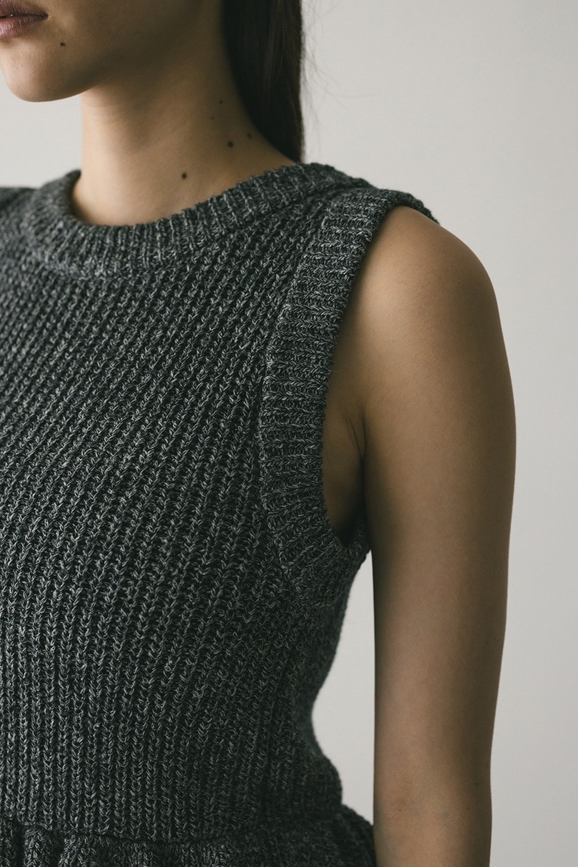 2WAYペプラムニットタンク 詳細画像 GRY 7