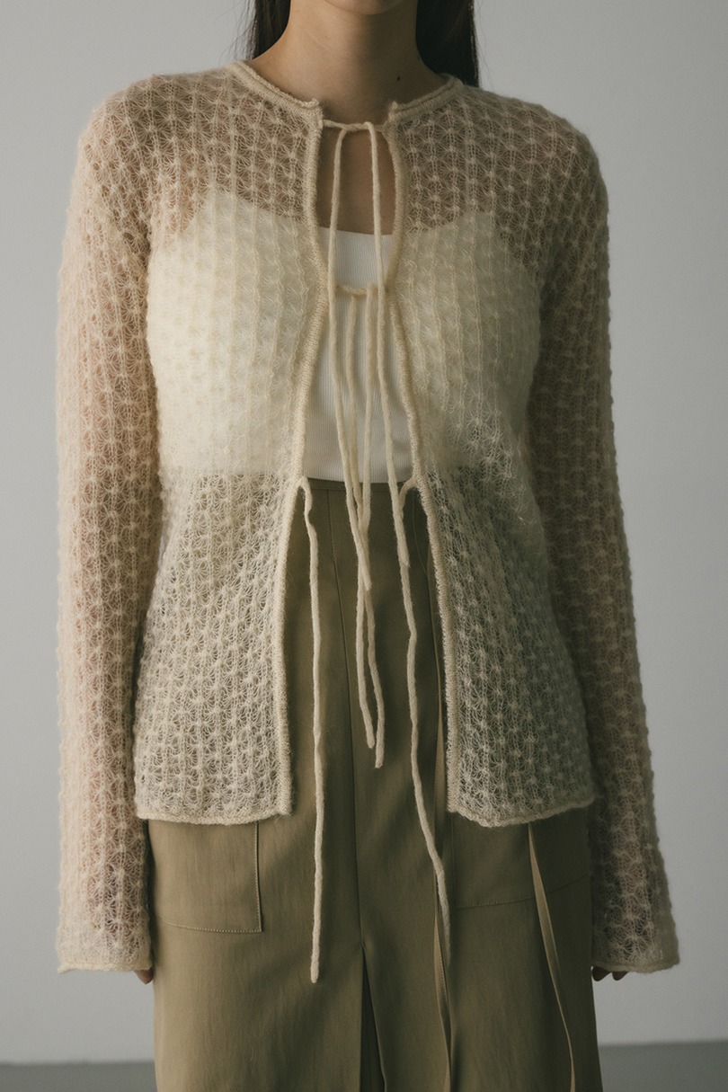 2WAYモヘアミックスリボンニット 詳細画像 IVOY 4