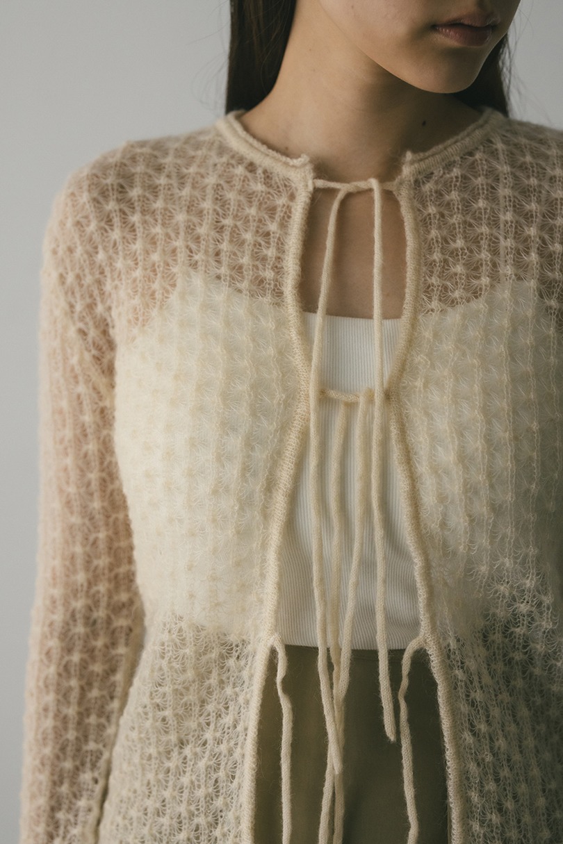 2WAYモヘアミックスリボンニット 詳細画像 IVOY 5