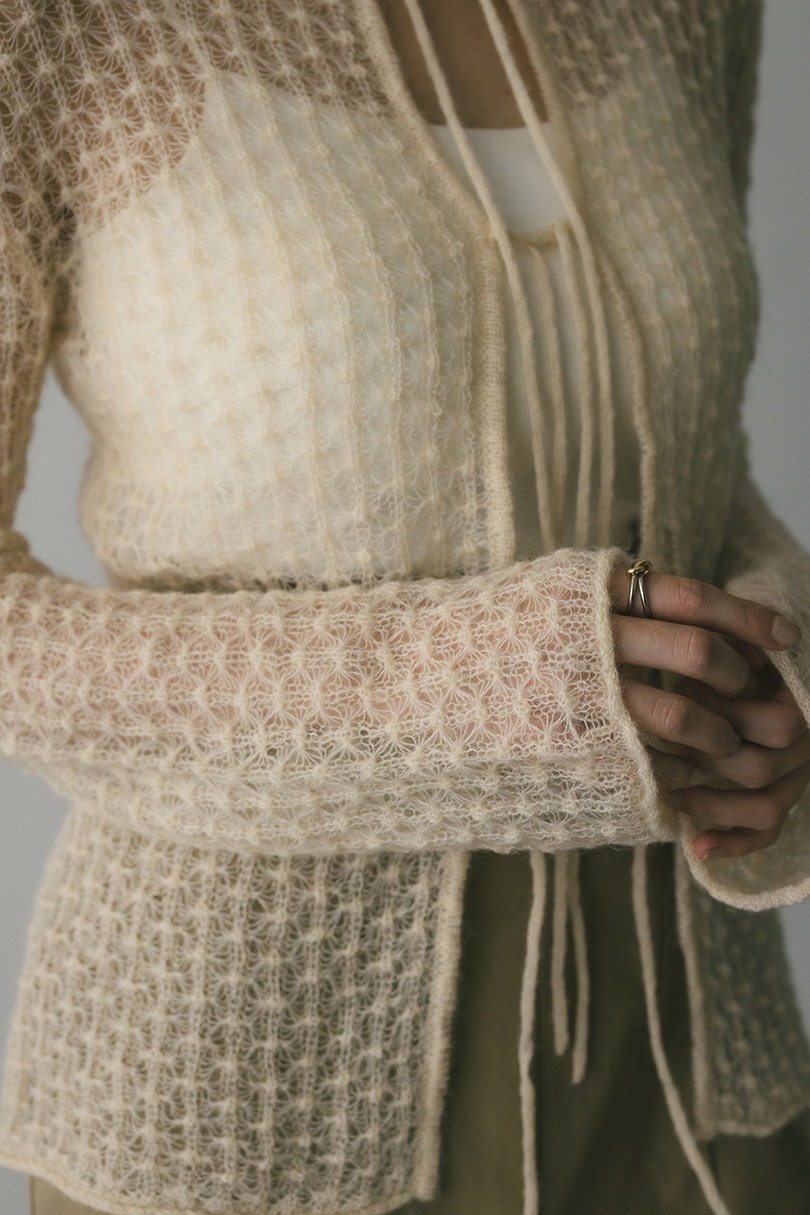 2WAYモヘアミックスリボンニット 詳細画像 IVOY 7