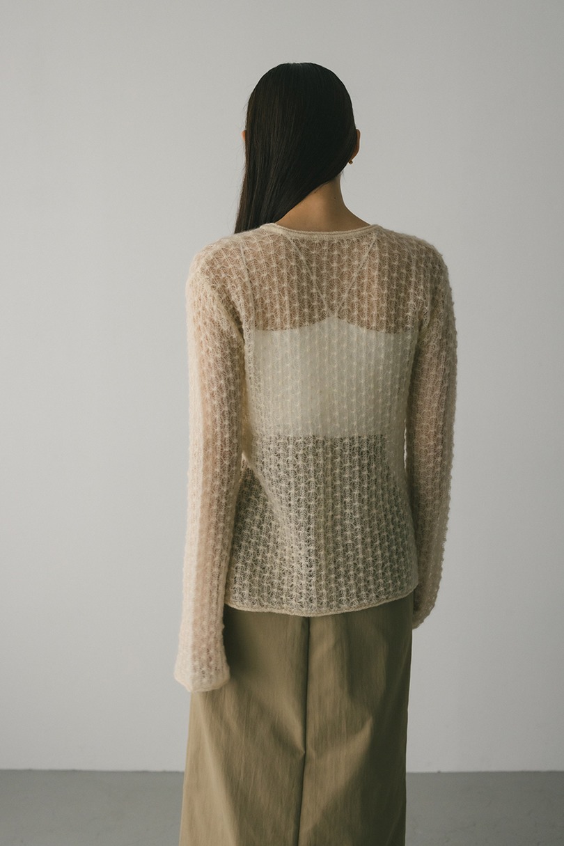 2WAYモヘアミックスリボンニット 詳細画像 IVOY 8