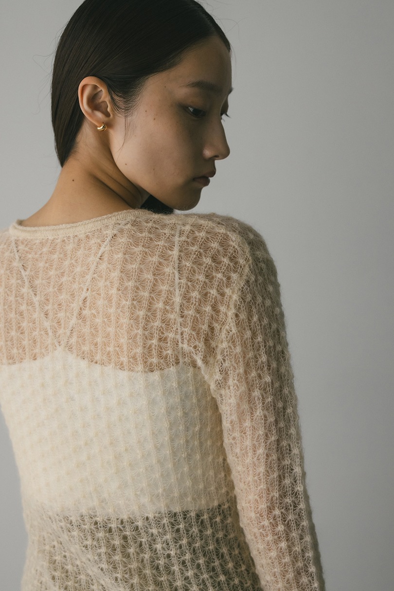 2WAYモヘアミックスリボンニット 詳細画像 IVOY 9