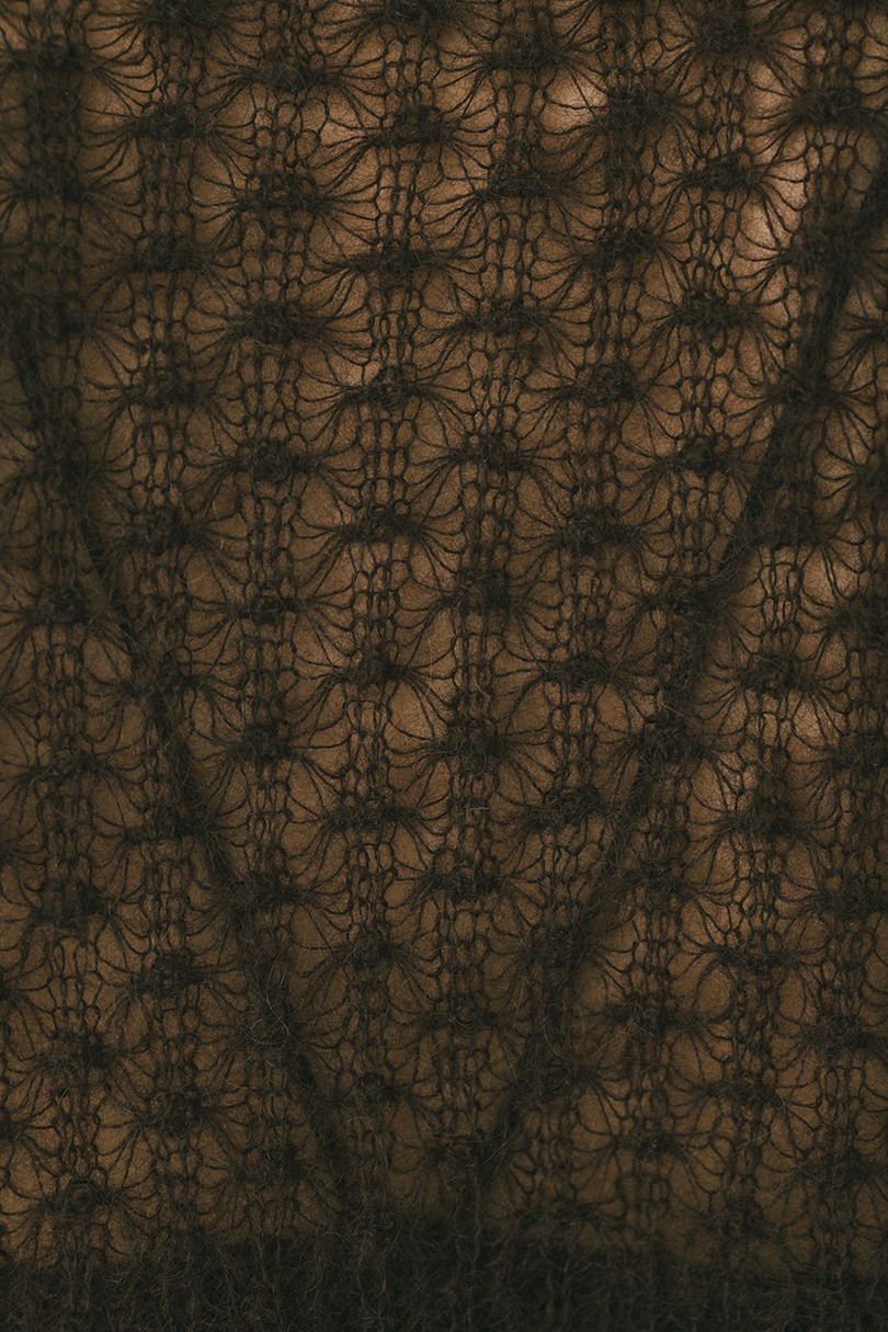 2WAYモヘアミックスリボンニット 詳細画像 BRN 11